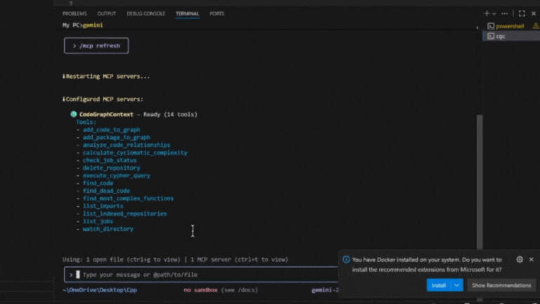 Indexing using an MCP client