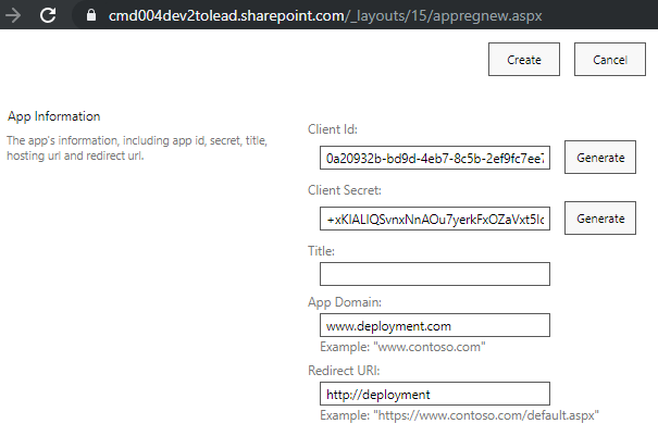 App registration
