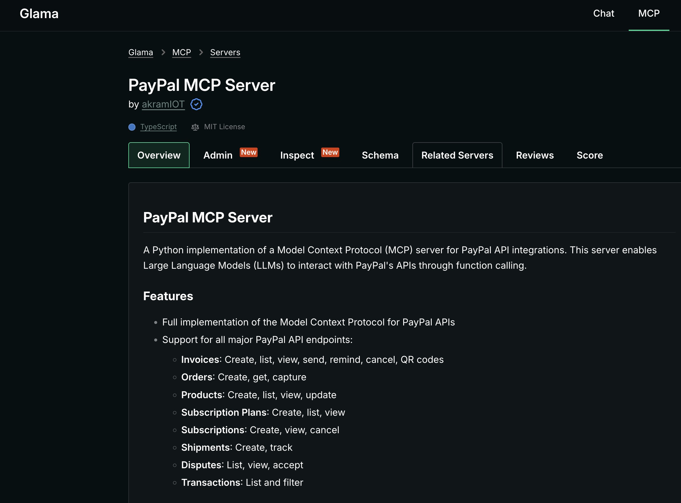 PayPal MCP Server