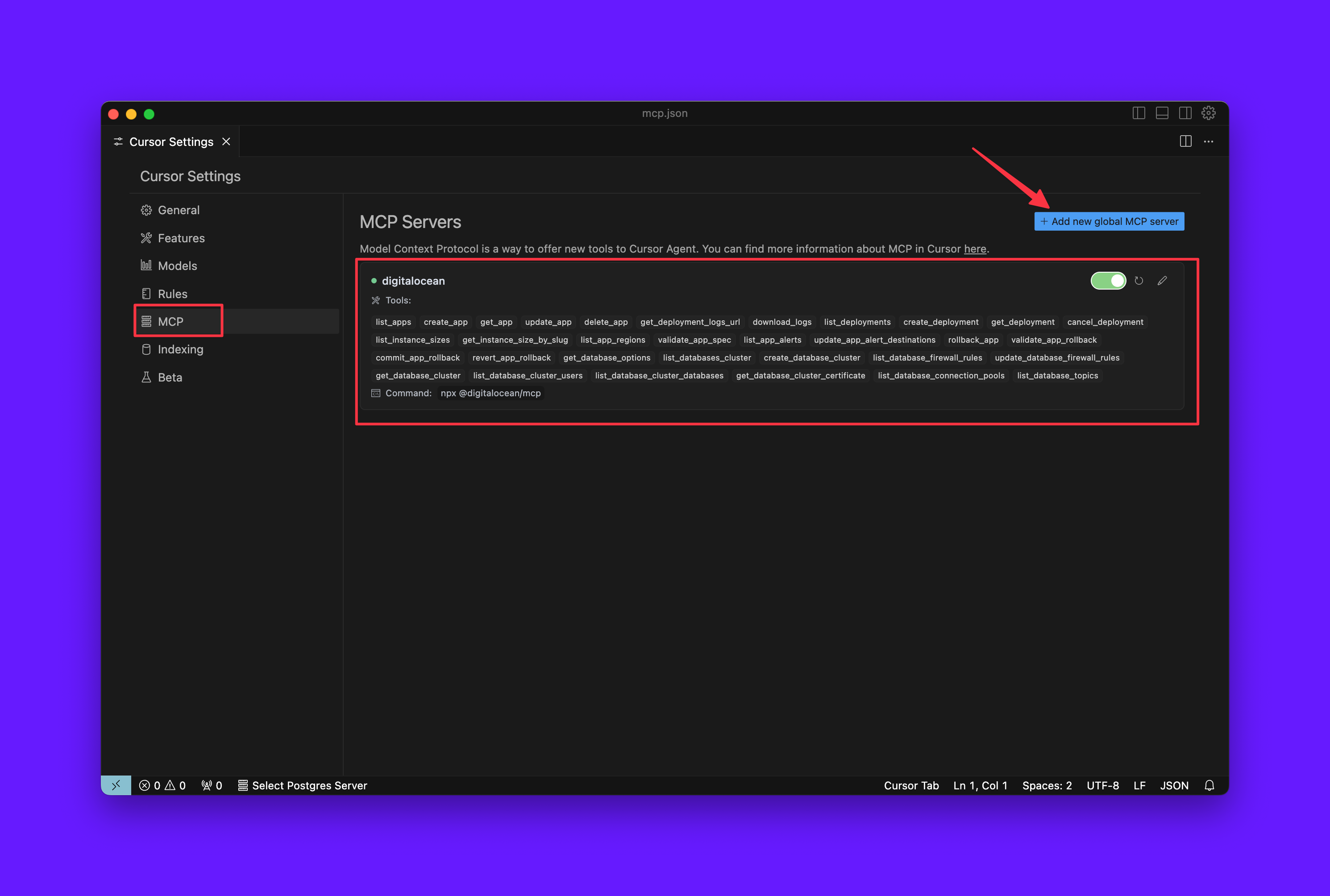 Cursor MCP Setup