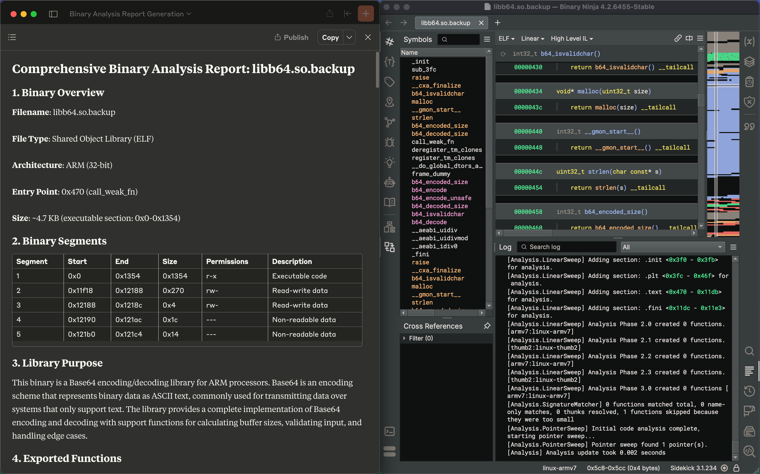 Binary Analysis Report Generation