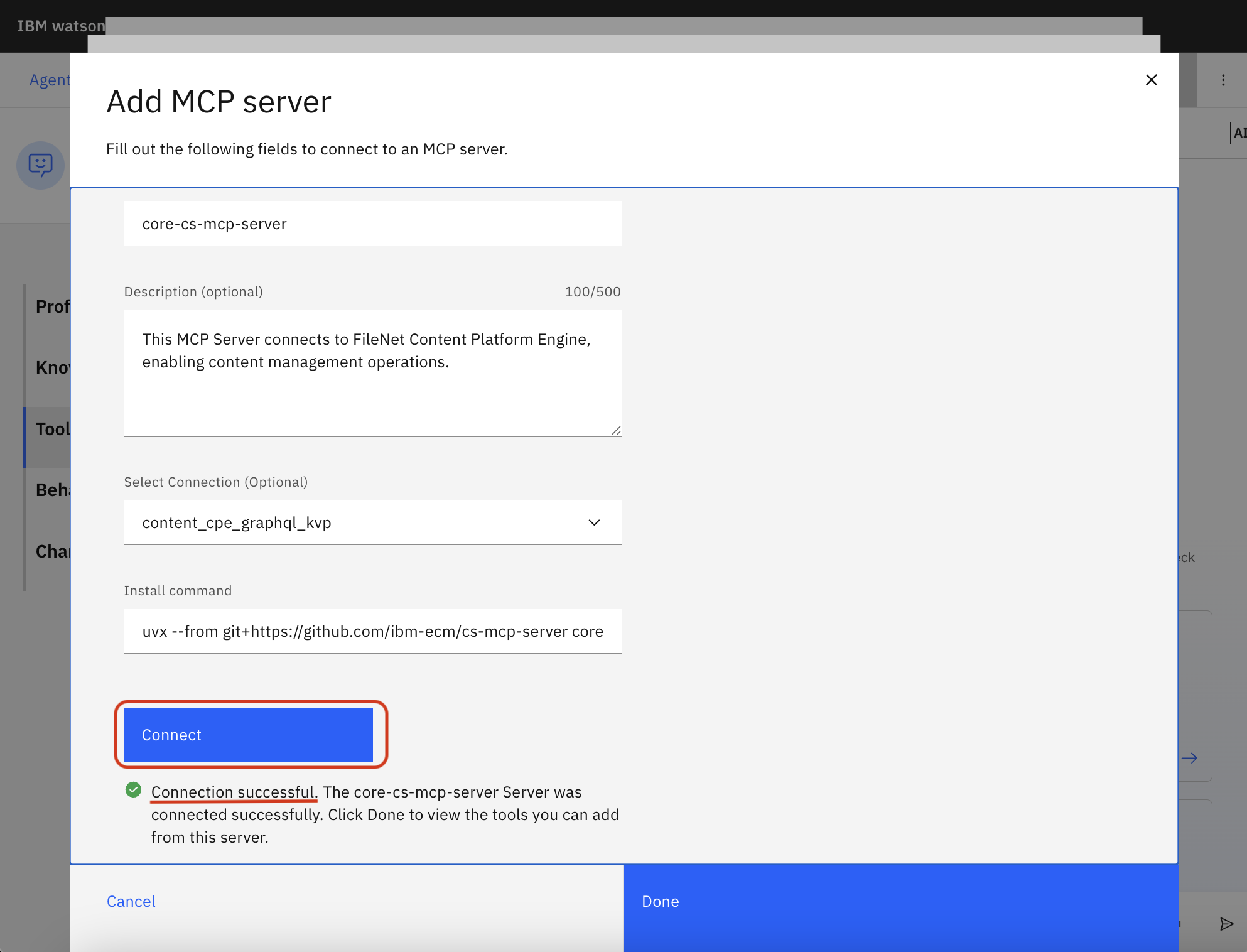 Add MCP Server (continued)