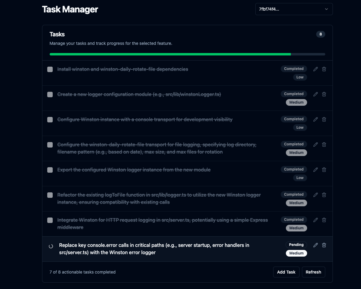 Task List