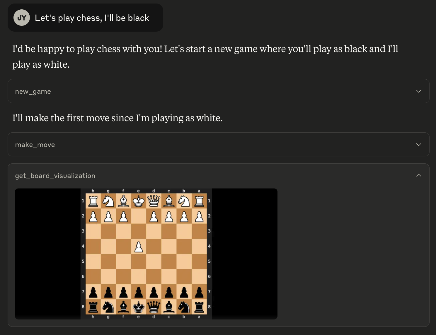 Chess starting position with black pieces