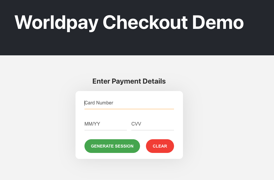 Generate Checkout Form