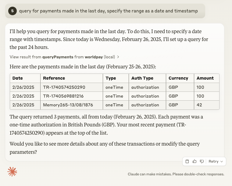 Query Payments