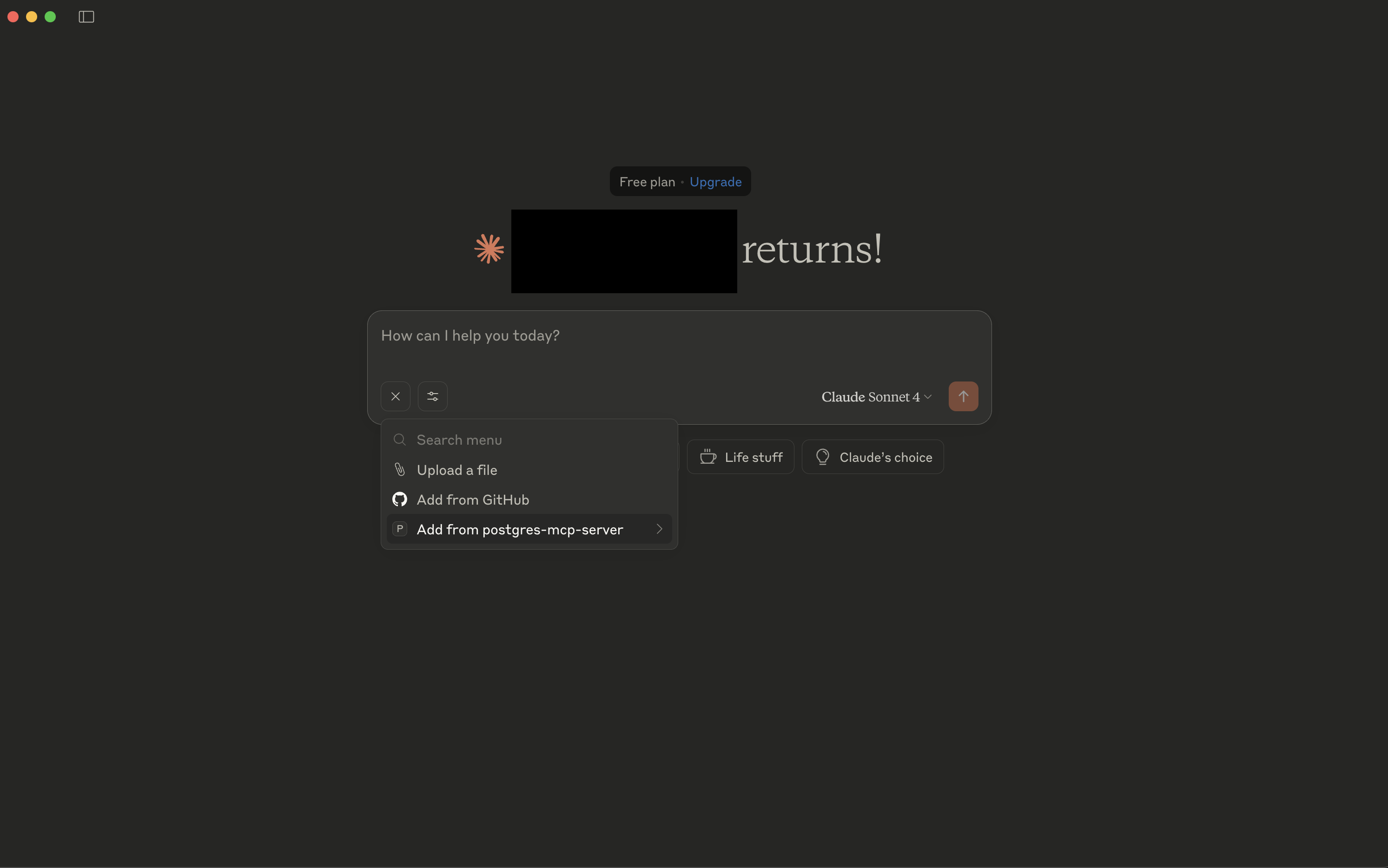Claude Desktop Window